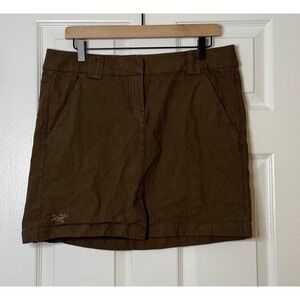 Arcteryx Brown Trim Fit Skirt Cotton Wool Blend Casual Women's Size 12